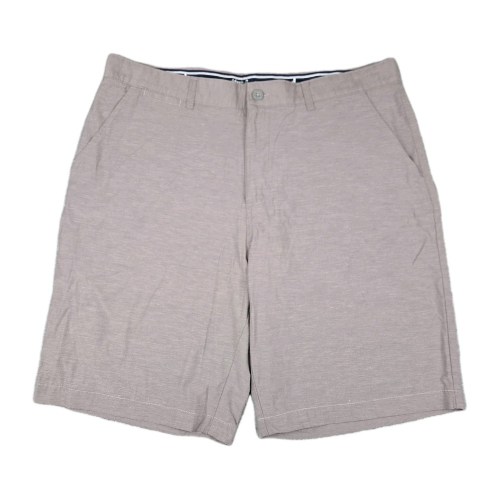 Johnnie-O Shorts Men's 38 Steel Gray 9" Inseam Hybrid Chino Prep-Formance Golf